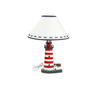 Lampe de table en bois en forme de phare