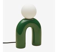 Lampe De Table En Céramique 30 Cm Avec Boule En Verre Margot Vert Amazone