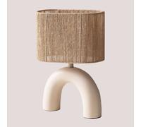 SKLUM Lampe de Table en Céramique Finley Blanc Gardenia