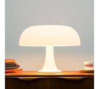 Lampe de table en forme de champignon portable avec 4 ampoules LED à intensité variable sans fil rechargeable par USB pour décoration de bureau, lumière d'ambiance pour la maison et le bureau