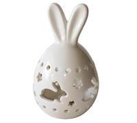 Lampe De Table En Forme De Lapin - Statuette De Lièvre Lumineuse, Luminaire De Cheminée De Vacances, Figurine De Lapin De Table De Nuit, Balise De Printemps Décorative | Embellissement Élégant De La M