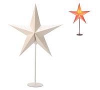 Lampe de table en forme d'étoile de Noël en papier Hauteur 65 cm Étoile décorative Alimentation électrique Interrupteur marche/arrêt Lampe de table