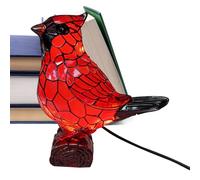 Lampe de table en forme d'oiseau en résine rouge | Lampe de chevet | Pour maison, salon, chambre à coucher, salle de bain, chambre d'enfant, coin de lecture, dortoir, hôtel, appartement