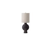 Lampe de table en grès marron, E27, 1 ampoule, style nordique - Bloomingville - 21x21x55 cm