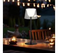 Lampe de Table Extérieur Intérieur Variateur Tactile Batterie Jardin LED H 34 CM