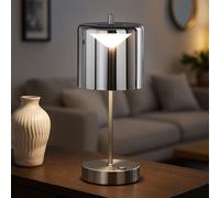 Lampe de Table Feu Latéral Chevet Tdc Batterie LED Variateur Tactile H 34,5 CM