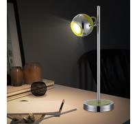 Lampe de Table Feu Latéral Chrome Spot Mobile LED Lecture H 43 CM