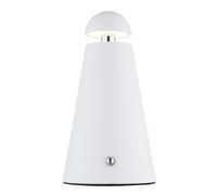 Lampe de table, lampe d'appoint, lampe de lecture, blanc mat, à piles, variateur tactile, LED, H 16 cm