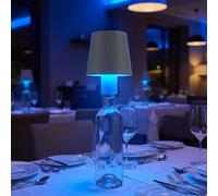 Lampe de Table Flaschenlampe Gris RGB LED Tactile Couvre-Bouteille H 14 CM [EEK: Nicht bewertet]