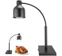 Hendi Lampe chauffante infrarouge – bras flexible, ampoule incassable, fer noir, 230V/250W