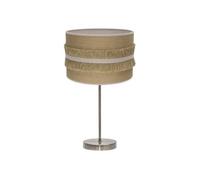 Lampe De Table Grand Natalia 1xe27 Cuir/Sac-Beige 62x30x30 Cm