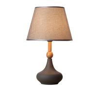 Lampe de Table Grise Moderne de 46 cm, idéale pour Un Bureau, Un Salon, Une Chambre à Coucher, Une bibliothèque, Un dortoir ou Une Table de Lecture.