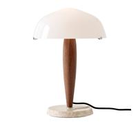 Lampe de table Herman SHY3 H 36cm/frame oiled walnut/base marble cream