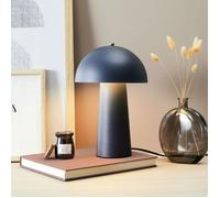HOME DECO FACTORY - LA0070 Lampe de Table Champignon Design Élégant - Éclairage Doux - Matériaux Sélectionnés - Polyvalente pour Salon, Bureau ou Chambre - Taille Moyenne - Couleur Gris
