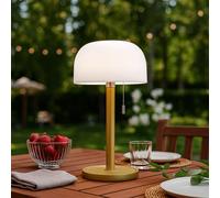 Lampe De Table Lampe À LED Lampe De Salon En Bambou En Laiton IP44 H 28Cm