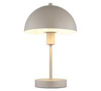Lampe de table Lampe champignon sable Lampe de lecture Lampe d'appoint, métal nickel, douille E14, DxH 20x31 cm