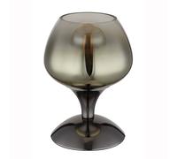 Lampe de table lampe d'appoint lampe de bureau métal chrome or verre design rétro