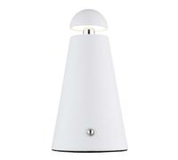 Lampe de table, lampe d'appoint, lampe de lecture, blanc mat, à piles, variateur tactile, LED, H 16 cm
