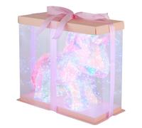 Lampe de table, lampe d'appoint, lampe de lecture, effet cristal rose, variateur tactile, H 26 cm