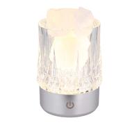 Lampe de table, lampe d'appoint, lampe de lecture, effet cristal, variateur tactile, H 10,5 cm
