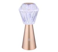 Lampe de table lampe d'appoint lampe décorative RGB LED cristal USB tactile batterie champagne