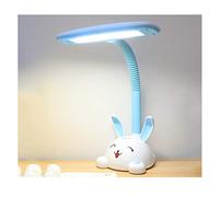 Lampe de table Lampe de bureau à intensité variable Mignon Enfant Bureau Lampe de lecture Lampe enfichable Chambre Lampe de chevet Interrupteur Trois couleurs Dimmable, avec porte-stylo Lampe de table