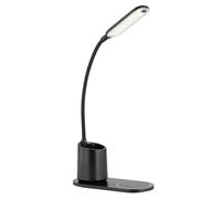 Lampe de table lampe de bureau dimmable Chargeur sans fil Flexo LED noir H45cm