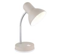 Lampe de table, lampe de bureau, lampe de chevet, couleur sable, spot orientable, E27