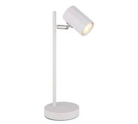 Lampe de table Lampe de bureau Lampe de lecture blanche Spot mobile, métal aluminium, 1x GU10 douille, LxlxH 16,5x12x35cm