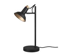 Lampe de table lampe de bureau lampe de table lampe de chevet lampe de salon, métal noir mat, 1x spot E14 orientable, H 43 cm