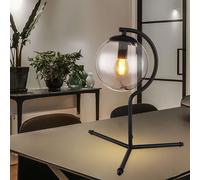 Lampe de table, lampe de chambre, lampe d'appoint, lampe design, boule en verre, H 35 cm