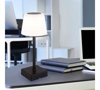 Lampe De Table Lampe De Chambre Rechargeable Noire CCT USB Tactile Dimmable LED