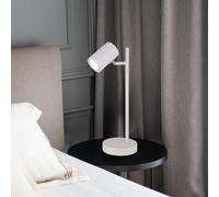 Lampe De Table Lampe De Chevet Blanche Mobile Lampe De Salon H 35 Cm