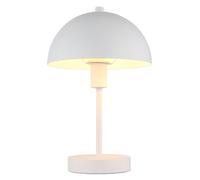 Lampe de table Lampe de chevet champignon blanc Lampe de chambre à coucher Moderne, métal, douille E14, DxH 20x31 cm
