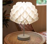 Lampe De Table Lampe De Chevet Lampe D'Appoint Lampe De Chambre Métal Blanc E14