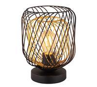 Lampe de table lampe de chevet lampe d'appoint lampe de chevet maille métallique noire