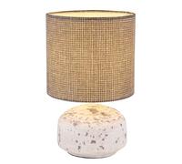 Lampe de table lampe de chevet lampe de chambre céramique lin gris H 27,5 cm