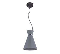 Lampe de table lampe de chevet lampe de lecture lampe de bureau colonne d'étude blanc avec abat-jour en tissu marron, textile métallique, 1x E27, DxH 20,5x63,5 cm