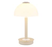 Lampe de table, lampe de chevet, lampe de lecture, variateur tactile, couleur sable, LED, H 31,5 cm