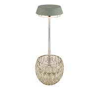 Lampe de table lampe de chevet lampe de table LED variateur tactile acier inoxydable vert H 28 cm