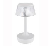 Lampe de table lampe de chevet LED lampe de chambre dimmable effet cristal blanc