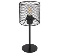 Lampe de table lampe de chevet LED lampe de table lampe de lecture lampe de salon noir, maille métallique, 7W 806lm blanc chaud H 35 cm