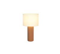 Lampe de table Lampe de chevet Moka Céramique Lampe de salon Textile Lampe de lecture Lampe de table Beige, 1x E27, DxH 28 x 51 cm