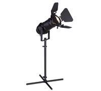Lampe de table lampe de chevet réglable chambre lampe de lecture table noire, métal, 1x douille GU10, LxlxH 27,5x24x48,5 cm