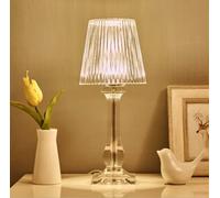lampe de table Lampe de chevet Stepless Dimmable acrylique Lampe de table moderne Minimalisme Veilleuse Lampe de bureau Lampes de table salon bureau chambre d'enfant Éclairage de table D15 * H31CM