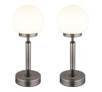 Lampe de table Lampe de chevet Touchdimmer Batterie Lampe de salle à manger LED anthracite, couleur de lumière réglable, 2,5W 136lm blanc chaud/blanc froid, DxH 11,5 x 28,5 cm
