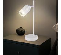 Lampe de table lampe de table lampe de lecture chrome blanc lampe de salon mobile H 35 cm