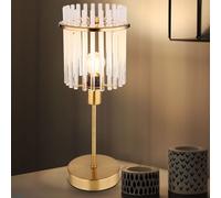 Lampe de Table Lampe de Chambre Couleur Or Lampe de Lecture E14 H 37,5 CM