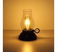 Lampe De Table Lampe De Salon Lampe Tempête Verte USB Touch Dimmer LED