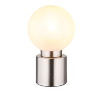 Lampe De Table Lampe De Salon Lampe D'Appoint En Verre Argenté H 24,5 Cm